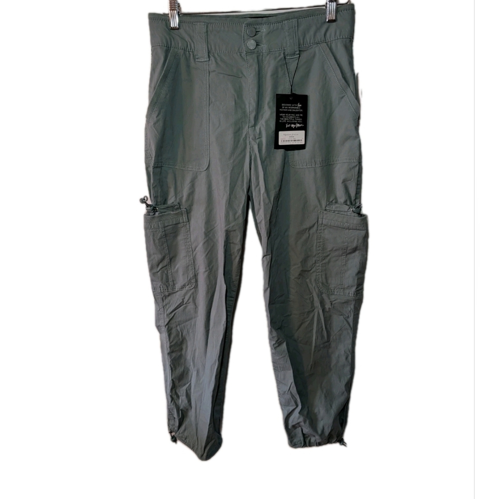 Cargo Pants Women Size 6 Sage Green Mac And Me Mainstream Boutique NEW W Tags